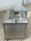 Preview: Mobile Warmhaltestation Edelstahl Buffetwagen Speisenausgabe 4 Becken Glasaufsatz (gebraucht)