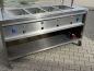Preview: Mobile Warmhaltestation Edelstahl Buffetwagen Speisenausgabe 4 Becken Glasaufsatz (gebraucht)