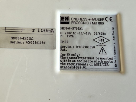 Preview: Endress+Hauser Prosonic FMU860 Füllstandmessgerät FMU860-R7D1A1 unbenutzt