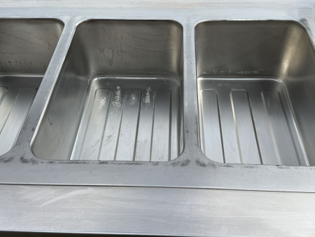 Preview: Mobile Warmhaltestation Edelstahl Buffetwagen Speisenausgabe 4 Becken Glasaufsatz (gebraucht)