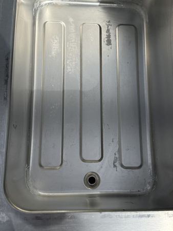 Mobile Warmhaltestation Edelstahl Buffetwagen Speisenausgabe 4 Becken Glasaufsatz (gebraucht)