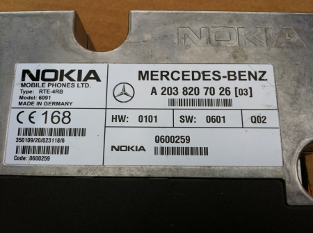 Preview: Telefonsteuergerät Telematik A2038207026 A-203-820-70-26 NOKIA
