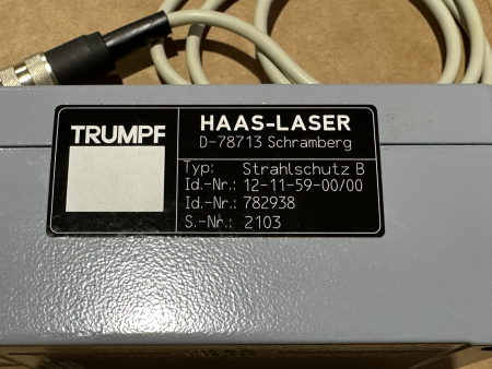 Preview: TRUMPF Laser Strahlschutz B Lasereinheit Typ 12-11-59-00/02 0782938 (neu) #3