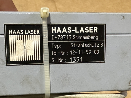 Preview: HAAS-LASER Strahlschutz B Lasereinheit Typ 12-11-59-00 1351 (gebraucht)