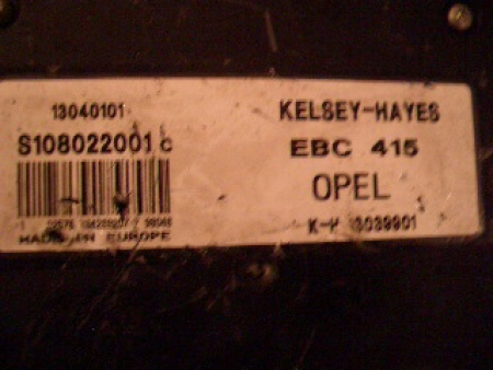 ABS UNIT OPEL 13039901 13040101 S108022001C