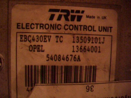 ABS Aggregat Opel Vectra C 13664001 09191496