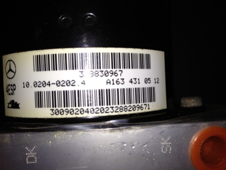 Preview: ABS-ESP hydraulic unit A1634310512, 10.0204-0202.4, 10.0947-1501.4, ML W163