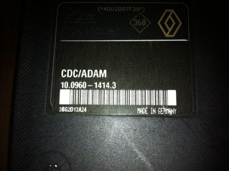 Preview: ABS ADAM CDC ESP unit 8200159837 - A 10.0399-2468.4 10.0960-1414.3 10039924684 10096014143