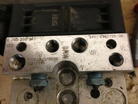 Preview: 0265250347 3451-6780126-06 ABS ESP hydraulic unit control unit BMW X5, X6