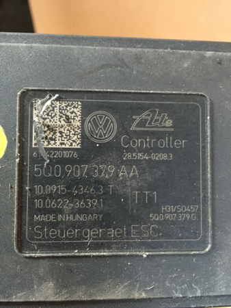 Preview: 5Q0614517T 5Q0907379AA ABS / ESP unit controller Golf Audi A3