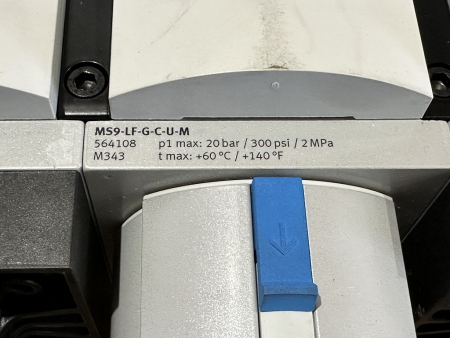 Festo Wartungseinheit 2x MS9-EM-G-S-VS 1x MS9-LF-G-C-U-M 564108 562952