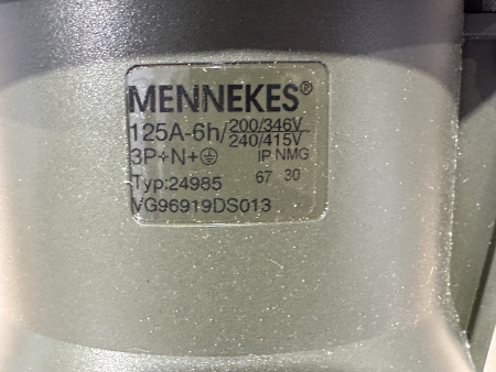 Preview: 24985 Mennekes PowerTOPXtra coupling 125A 5p 6h 400V IP67