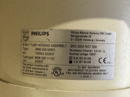 Preview: Philips Bucky Diagnost X-Ray Tube + Control – 989000085831 / 451220102333 (used, fully functional)