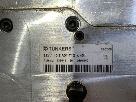 TÜNKERS Stiftzieh- und Positionierzylinder SZV.1 40 Z A01 T12 x 40 gebraucht