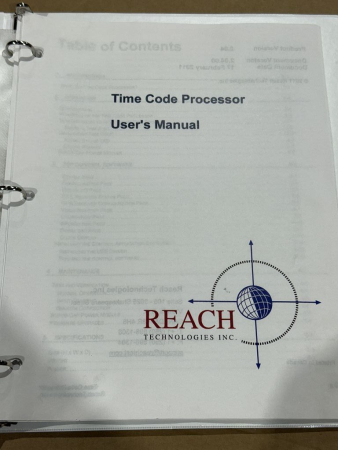 REACH Technologies TCP-R Time Code Processor Signalprozessor (gebraucht)