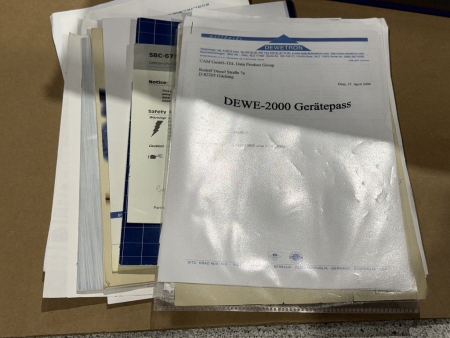 DEWETRON DEWE-2010 Mobiles Messdatenerfassungssystem / Industrie-Messcomputer mit Zubehör – defekt