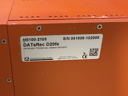 Preview: HEIM Systems DATaRec-D20fe Datenrekorder Datenerfassungssystem (gebraucht)