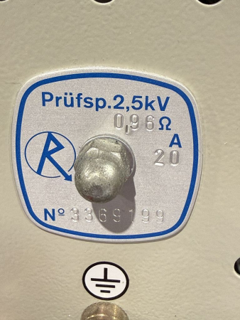 Preview: RPT Ruhstrat Prüf-Leistungswiderstand 0,96Ω Hochspannungs Prüfwiderstand 2,5kV 3369199 (gebraucht)