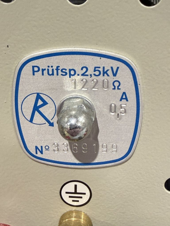 Preview: RPT Ruhstrat Prüf-Leistungswiderstand 1220Ω Hochspannungs Prüfwiderstand 2,5kV 3369199 (gebraucht)