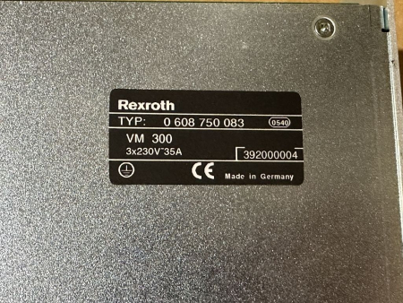 Bosch Rexroth 0608750083 supply module VM300