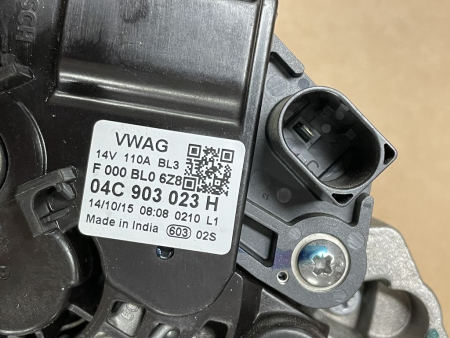 Preview: 04C903023H 04C903023HX original VAG alternator generator 110A Polo Fabia NEW