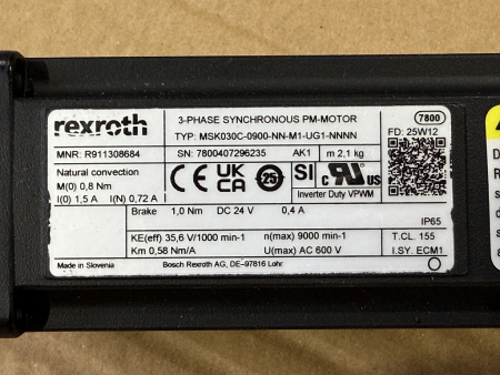 Rexroth R911308684 MSK030C-0900-NN-M1-UG1-NNNN Servomotor NEU