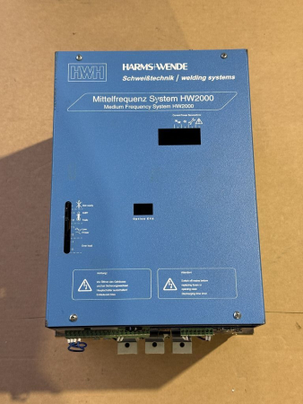 Harms + Wende HWI2808WFSERIELL0100 Mittelfrequenz System HW2000 Schweißsteuerung gebraucht