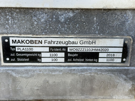 Anix AX 02 Planograph Messsystem auf Makoben PLA1100 Anhänger gebraucht