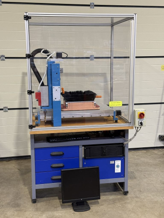 VK-Technik CNC Portalfräsmaschine 6040 Fräsanlage mit Sicherheitsumhausung gebraucht