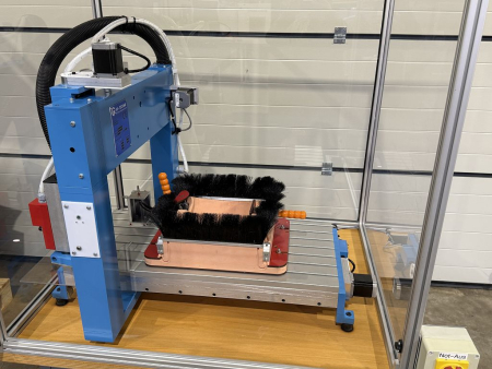 Preview: VK-Technik CNC Portalfräsmaschine 6040 Fräsanlage mit Sicherheitsumhausung gebraucht
