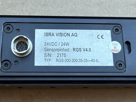 ISRA VISION RGS V4.0 Sensor Einheit RGS-300-200-35-35-m40-ILN-M19 164055 gebraucht