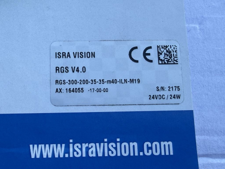 ISRA VISION RGS V4.0 Sensor Einheit RGS-300-200-35-35-m40-ILN-M19 164055 gebraucht