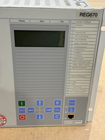 Preview: ABB REG670 Generator Protection IED Schutzgerät 1MRK004826-BA (gebraucht)