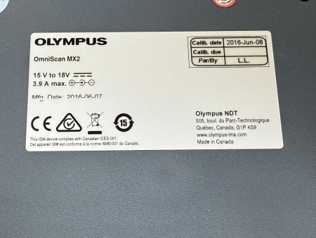 Olympus OmniScan MX2 multi-technology inspection device OMNI2-103134 OMNI-M2-PA32128PR used