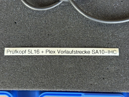 Preview: Olympus Phased Array Prüfkopf XAAB-0184 5L16 mit Vorlaufstrecke SA10-IHC gebraucht