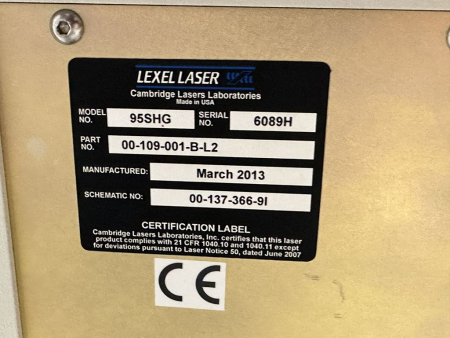 UV Argon-Ionenlaser Lexel Laser 95SHG