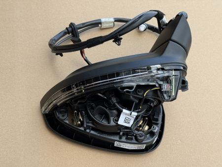 Preview: Original Audi Außenspiegelgehäuse A5 S5 RS5 8W6857409AB – links, elektrisch verstellbar, satinschwarz (Neu)