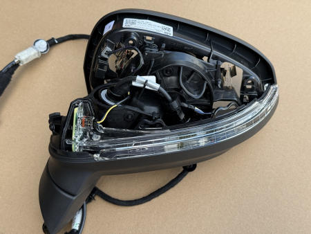 Preview: Original Audi A5 S5 RS5 Außenspiegelgehäuse 8W6857409CG links, elektrisch verstellbar, satinschwarz (Neu)