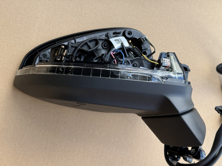 Preview: Original Audi A5 S5 RS5 RHD Außenspiegelgehäuse 8W6857410CA rechts, elektrisch verstellbar, satinschwarz (Neu)