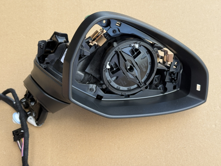 Original Audi A5 S5 RS5 RHD Außenspiegelgehäuse 8W6857410BS rechts, elektrisch verstellbar, satinschwarz (Neu)