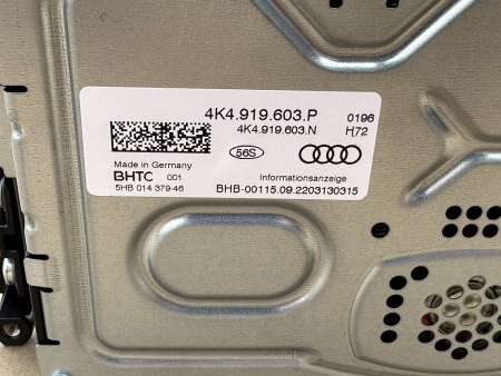 Preview: 4K4919603P original Audi A6 display unit display front bottom RIGHT HAND DRIVE NEW