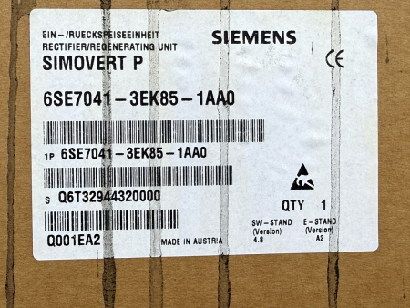 6SE7041-3EK85-1AA0 SIEMENS SIMOVERT Masterdrives Ein-/Rückspeiseeinheit (Neu)