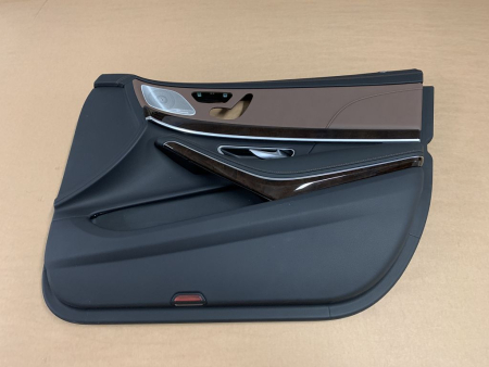 4x original Mercedes-Benz V222 door panels leather in nut brown