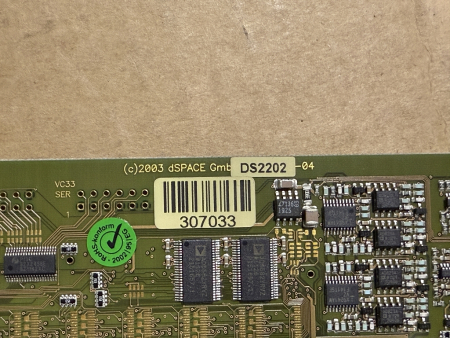 Preview: dSPACE DS2202-04 HIL I/O Board Interfacekarte 307033 (gebraucht)