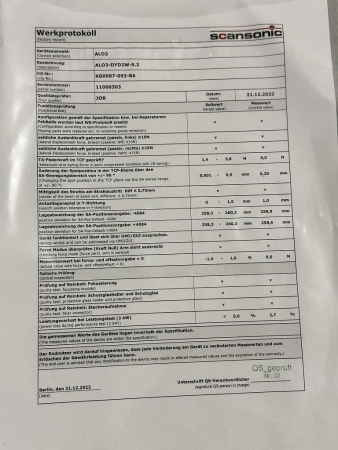 Scansonic ALO3-DYD2W-5.3 Laser Head KG0087-093-BB / Laser Processing Optics (used, tested)