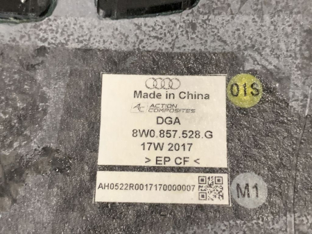 8W0857528G original Audi Carbon cover cap mirror right NEW