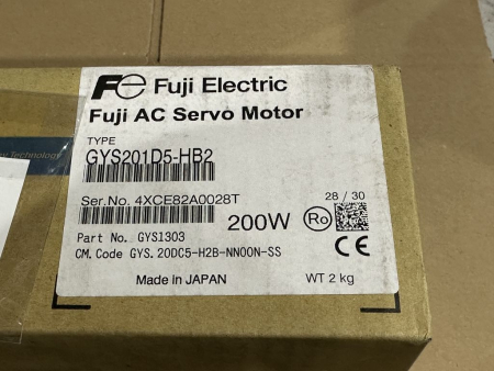 Preview: GYS201D5-HB2 original Fuji Japan servo motor 200W NEW