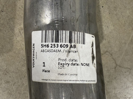 Preview: 5H6253609AB 5Q6253611AG original VW Golf 2.0 TFSI Nachschalldämpfer NEU