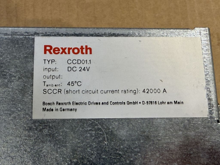 Bosch Rexroth Indramat CCD01.1-KE12-01-FW Controller with Firmware FWA-CLC*DP-SY3-06V06-MS and Plug-In Cards CLC-D02.3, DA002.1, DEA28.1 (used, REMAN)