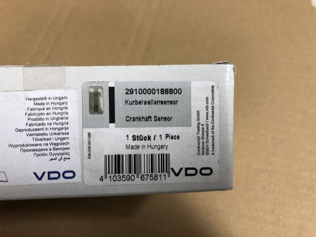 2910000188800 VDO Pulse Generator Crankshaft NEW